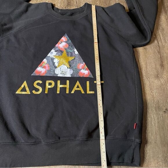 Asphalt Yacht Club Black Pullover Sweatshirt Crewneck Logo Men’s Size XL - Picture 6 of 6